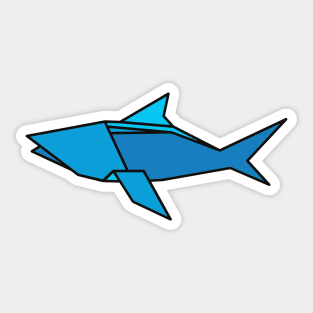 Corloful Shark- origami style Sticker